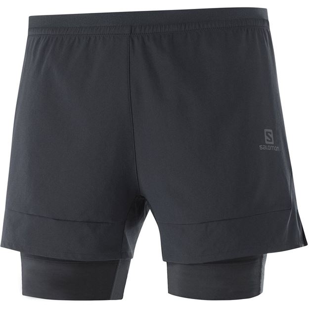 Picture of SALOMON - CROSS 2IN1 SHORTS M BLK